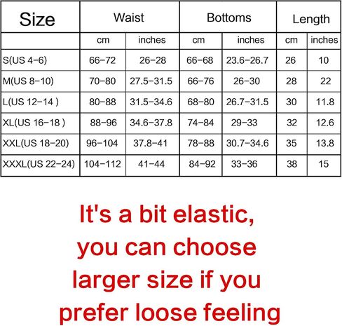 WILLBOND Women Swimsuit Shorts Tankini Swim Briefs Plus Size Bottom Boardshort Summer Swimwear Beach Trunks for Girls in Kuwait