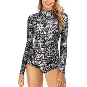 AXESEA Womens Rash Guard UPF 50+ Long Sleeve Swim Shirt One Piece Bathing Suit Swimsuit in Saudi Arabia