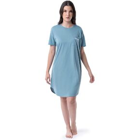 Wrangler Women's Short Sleeve Crewneck Pocket Sleepshirt
