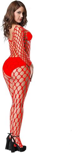 1 Piece of Ladies Fishnet Bodysuit Teddy Underwear Comfortable Babydoll Underwear Womens Fishnet Bodysuit in Saudi Arabia