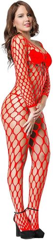 1 Piece of Ladies Fishnet Bodysuit Teddy Underwear Comfortable Babydoll Underwear Womens Fishnet Bodysuit in Saudi Arabia