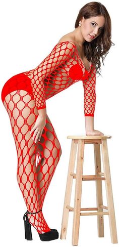 1 Piece of Ladies Fishnet Bodysuit Teddy Underwear Comfortable Babydoll Underwear Womens Fishnet Bodysuit in Saudi Arabia