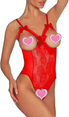 Lingerie for Women Sexy One-Piece Teddy Lingerie Bodysuit Lace Nightie in Saudi Arabia