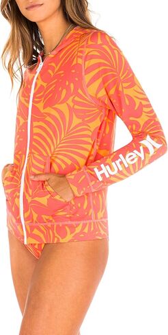 سترة Hurley النسائية ذات القلنسوة القياسية بسحاب Rashguard in Kuwait
