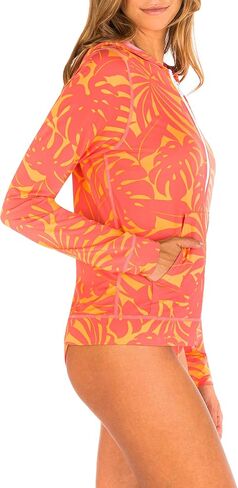 سترة Hurley النسائية ذات القلنسوة القياسية بسحاب Rashguard in Kuwait