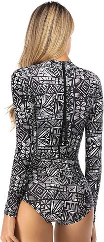 AXESEA Womens Rash Guard UPF 50+ Long Sleeve Swim Shirt One Piece Bathing Suit Swimsuit in Kuwait