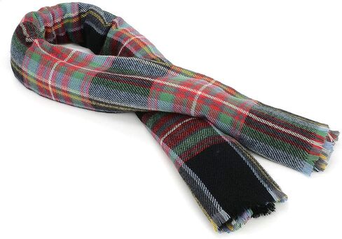 Trendy Women's Cozy Warm Winter Fall Blanket Scarf Stylish Soft Chunky Checked Giant Scarves Shawl Cape in Kuwait