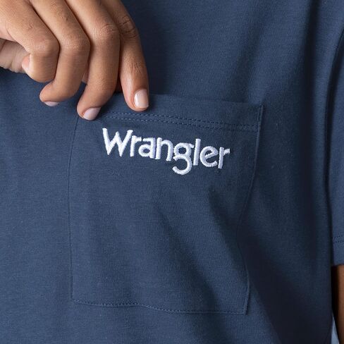 Wrangler Women's Short Sleeve Crewneck Pocket Sleepshirt in Kuwait
