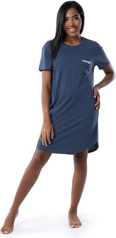 Wrangler Women's Short Sleeve Crewneck Pocket Sleepshirt in Kuwait