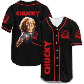 Graphic Baseball Jersey Shirt, Cute Cartoon Movie Character Baseball Shirt Gift for Men Women, Funny Baseball Jersey… in Saudi Arabia