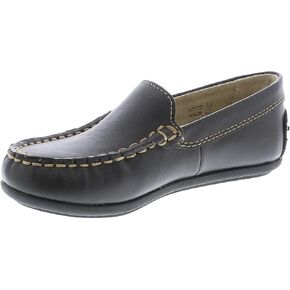 FOOTMATES Brooklyn Slip-On Penny Loafer Boys Shoes, Girls Shoes, with Wide Toe Box and Custom-Fit Insoles, Non-Marking Outsoles - for Toddlers, Little Kids, and Big Kids, Ages 1-12 in Saudi Arabia
