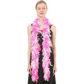 40g 2 yards Turkey Chandelle Feather Boa for Adult Women Costume Accessory Dress Up Party Favors