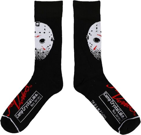 Warner Brothers Horror Movie Characters Men's 5-Pack Crew Socks in Saudi Arabia
