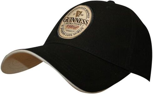 قبعة رسمية من Guinness Merchandise English Label (قابلة للتعديل)، أسود in Saudi Arabia