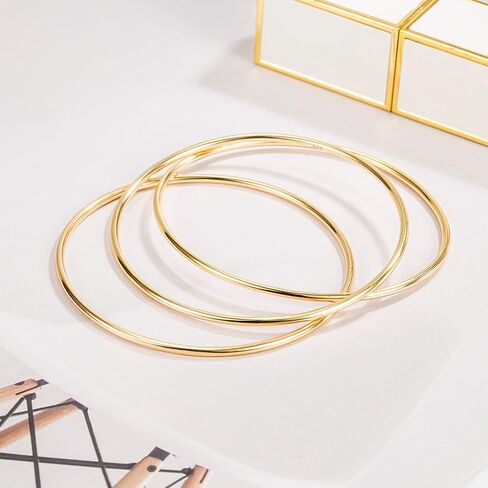 Minimalist Original 925 Sterling Silver Banglest Women DIY Stackable 1/2/3 ..Countless Set Bracelet 2MM Thick Diameter 60 mm -65 mm -68 mm Jewelry Gift Wife Girls Her in Kuwait