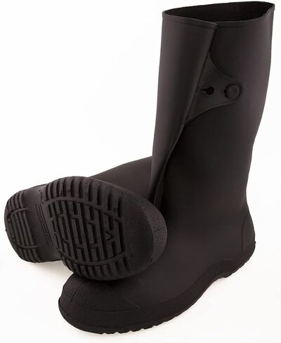 TINGLEY Rubber 35141 Work Brutes PVC 1 Inch Overshoe with Button, XX-Large, أسود in Saudi Arabia
