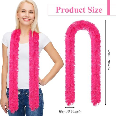 Xtinmee 12 Pcs 5 ft Feather Boas Artificial Fluffy Boas Decoration Feather Scarf for Women Girl Halloween Tea Party (Multicolor) in Saudi Arabia