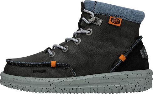 أحذية Hey Dude Bradley الجلدية للأطفال (طفل صغير/طفل كبير) - مقدمة دائرية - صورة ظلية منخفضة الأعلى in Kuwait