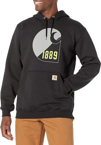 سويت شيرت Carhartt رجالي طويل وكبير وفضفاض ومتوسط ​​الوزن برسوم جرافيك 105666 in Kuwait