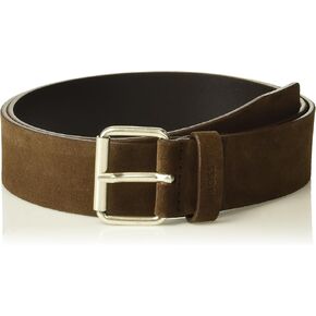 BOSS Men's Suede Belt with Roller Buckle