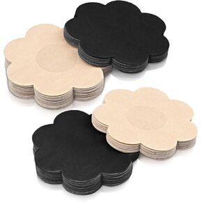 40 Pairs Nipple Covers Disposable, Breast Pasties Comfortable & Sexy, Adhesive Satin Petals Pasties for Women in Saudi Arabia