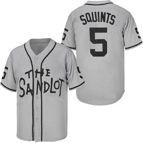 luqiaomaoyi Mens Sandlot #5 Michael Squints #11 Alan Yeah-Yeah Fashion Movie Baseball Jersey Stitched S-3XL