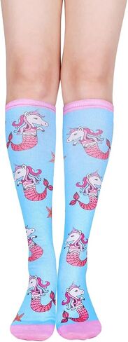 Benefeet Sox Women Girls Funny Novelty Knee High Socks Crazy Cute Over Calf Socks 3D Print Socks Halloween Christmas Cosplay in Kuwait