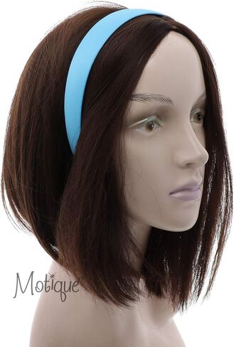 Motique Accessories 1 inch Satin Headband for Women and Girls - Red in Kuwait