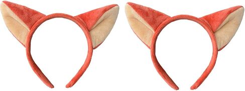 Elaine Room Headband Fox Ears Hairband Christmas Birthday Party Halloween Costume for Girls Boys Adults in Kuwait