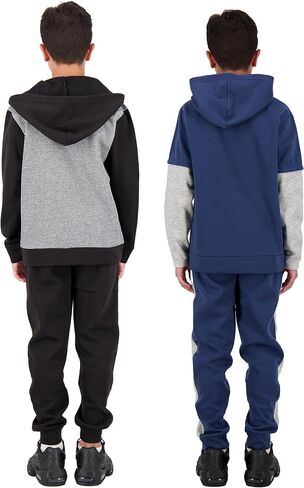 TONY HAWK 4 Piece Boys Jogger Sets for Kids 2 Pack Fleece Hoodie and Pull-On Sweatpants for Kids Skateboarding in Saudi Arabia