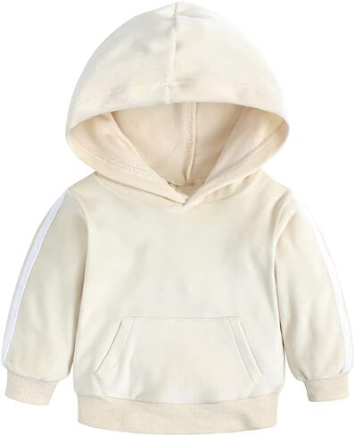 MYGBCPJS بنين بنات 2 قطعة بدلة رياضية مخملية ملابس طفل أطفال كم طويل كنزة قطيفة + مرونة الخصر Sweatpants مجموعة in Kuwait
