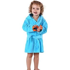 MICHLEY Girls Boys Robe Cotton Towel Baby Dinosaur Style Hooded Bathrobe | Animal toddler Sleep, No Fluorescent Agent, 0-8T, 100% Cotton, Machine Wash in Saudi Arabia