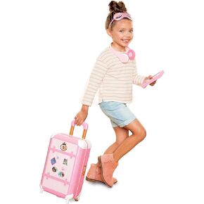 Disney Princess Travel Suitcase Play Set for Girls with Luggage Tag by Disney Princess Style Collection, 14 Pretend Play Accessories Pieces Including Travel Passport! For Ages 3+ in Kuwait