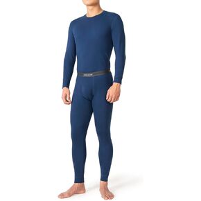 DAVID ARCHY Men’s Lightweight Thermal Underwear - Breathable Comfort for Cool Weather, Ideal for Active Use in -5°C~5°C