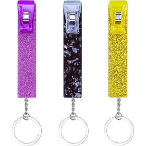 3Pcs Credit Card Grabber For Long Nails,Acrylic Debit Bank Card Puller Keychain Girls Women Cute Plastic Atm Card Clip