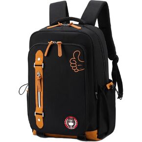 Kids Backpack - Waterproof, Large Capacity, and Comfortable for Students Aged 6-12, Suitable for School, Travel, Outdoor Activities Black in Saudi Arabia