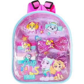 LUV HER Kid's pinkfong Baby Shark Fashionista's BackPack -Baby Shark Accessories Set For Girls -Baby Shark Sets - Bow's with Alligator Clips, Hair Ties, Backpack Ages 3+