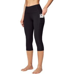 Ewedoos Womens Yoga Pants with Pockets Capri Leggings for Women Tummy Control Workout Leggings Compression Capris Pants