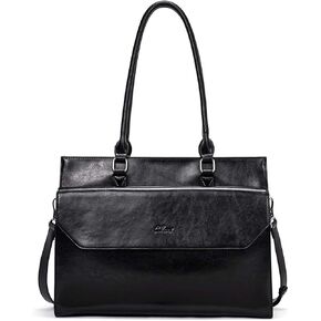 CLUCI Women Leather 15.6 Inch Business Briefcase