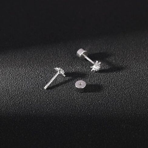 AoedeJ 925 Sterling Silver Earrings for Girls Screw Back Earrings for Girl Earrings With Screw Backs Women Earrings in Kuwait