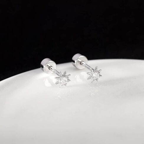 AoedeJ 925 Sterling Silver Earrings for Girls Screw Back Earrings for Girl Earrings With Screw Backs Women Earrings in Kuwait