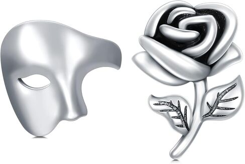 Mask Stud Earrings Sterling Silver Theatre Jewelry Gifts for Women Men Girls in Saudi Arabia
