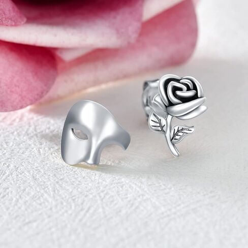 Mask Stud Earrings Sterling Silver Theatre Jewelry Gifts for Women Men Girls in Saudi Arabia