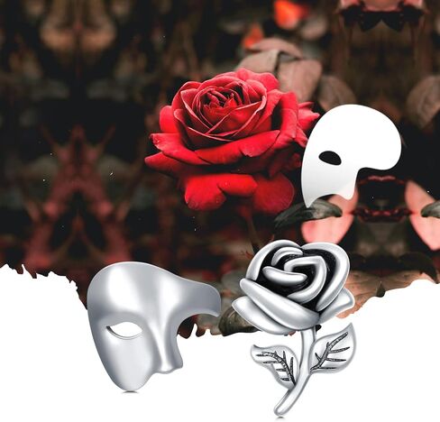 Mask Stud Earrings Sterling Silver Theatre Jewelry Gifts for Women Men Girls in Saudi Arabia