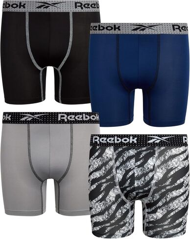 Reebok Boys’ Underwear - Performance Boxer Briefs (4 Pack) in Kuwait