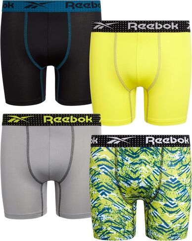 Reebok Boys’ Underwear - Performance Boxer Briefs (4 Pack) in Kuwait
