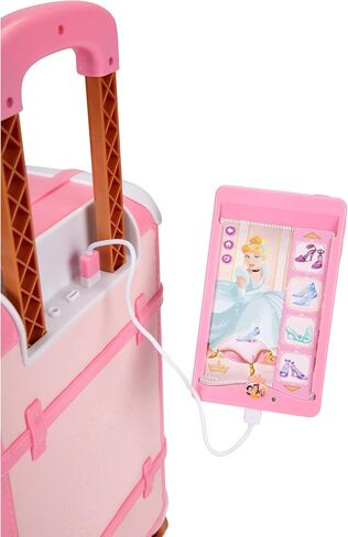 Disney Princess Travel Suitcase Play Set for Girls with Luggage Tag by Disney Princess Style Collection, 14 Pretend Play Accessories Pieces Including Travel Passport! For Ages 3+ in Saudi Arabia