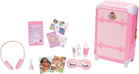 Disney Princess Travel Suitcase Play Set for Girls with Luggage Tag by Disney Princess Style Collection, 14 Pretend Play Accessories Pieces Including Travel Passport! For Ages 3+ in Saudi Arabia