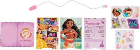 Disney Princess Travel Suitcase Play Set for Girls with Luggage Tag by Disney Princess Style Collection, 14 Pretend Play Accessories Pieces Including Travel Passport! For Ages 3+ in Saudi Arabia