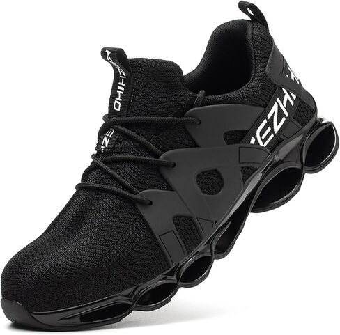 Kezhiho Steel Toe Shoes for Men Women Cushion Comfortable Work Shoes Lightweight Breathable Sneakers Slip Resistant Indestructible Construction Industrial Safety Shoes in Kuwait